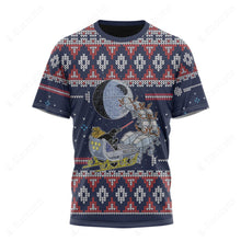 Load image into Gallery viewer, Darth Santa Ugly Christmas Custom T-Shirt
