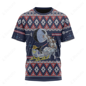 Darth Santa Ugly Christmas Custom T-Shirt