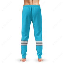 Load image into Gallery viewer, Dino Charge Power Rangers Aqua Ranger Custom Sweatpants
