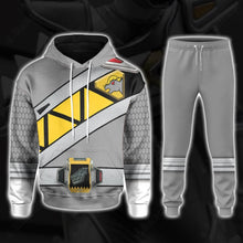 Load image into Gallery viewer, Dino Charge Power Rangers Graphite Ranger Custom Hoodie
