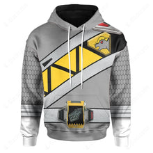 Load image into Gallery viewer, Dino Charge Power Rangers Graphite Ranger Custom Hoodie
