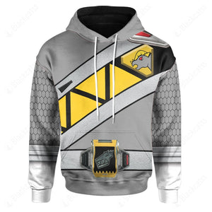 Dino Charge Power Rangers Graphite Ranger Custom Hoodie