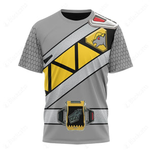 Dino Charge Power Rangers Graphite Ranger Custom T-Shirt