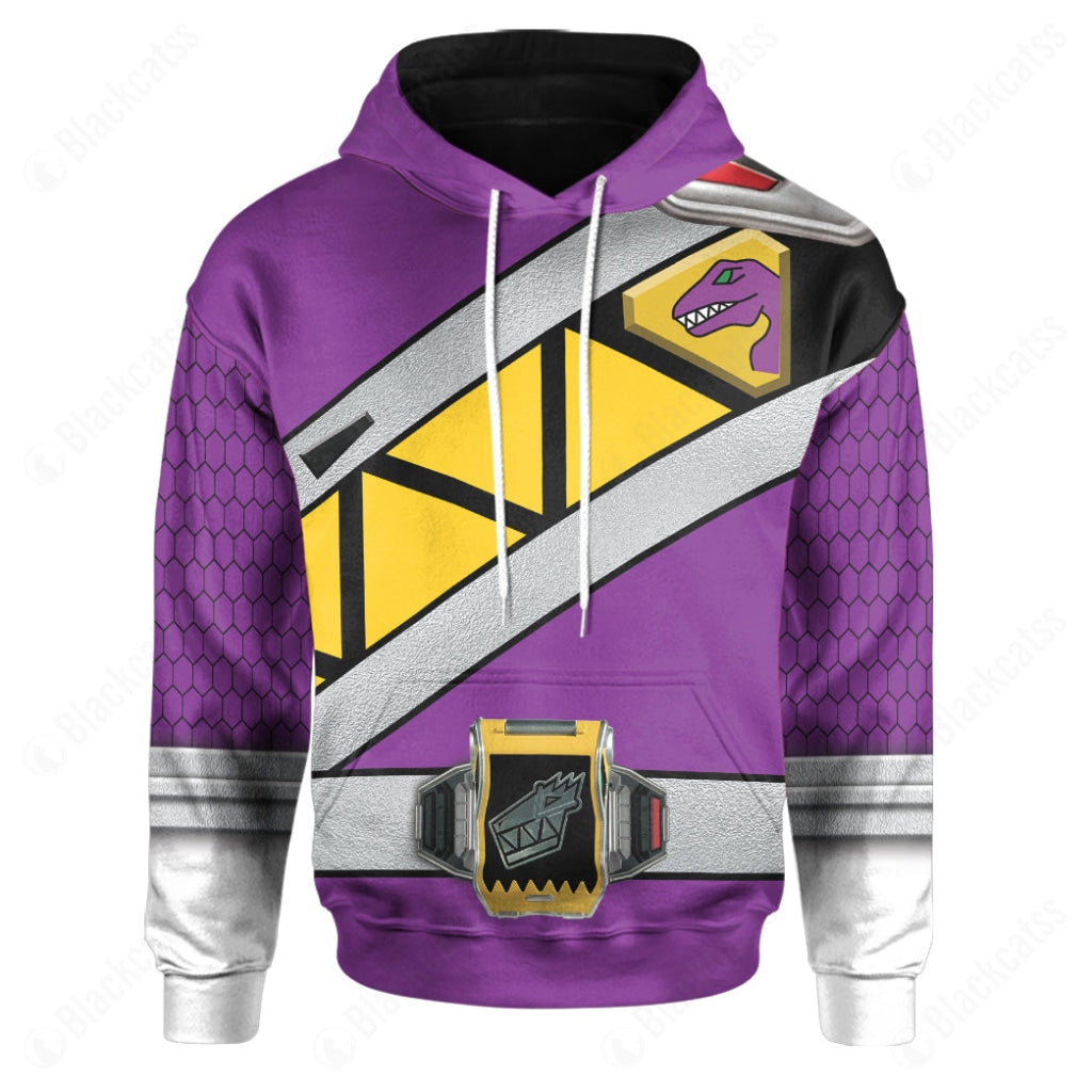 Dino Charge Power Rangers Purple Ranger Custom Hoodie