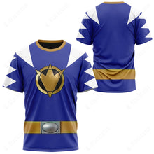 Load image into Gallery viewer, Dino Thunder Blue Power Rangers Custom T-Shirt
