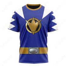 Load image into Gallery viewer, Dino Thunder Blue Power Rangers Custom T-Shirt
