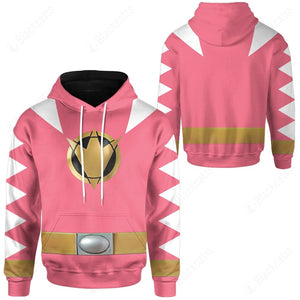 Dino Thunder Pink Power Rangers Custom Hoodie