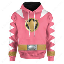 Load image into Gallery viewer, Dino Thunder Pink Power Rangers Custom Hoodie
