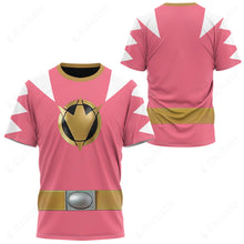 Load image into Gallery viewer, Dino Thunder Pink Power Rangers Custom T-Shirt
