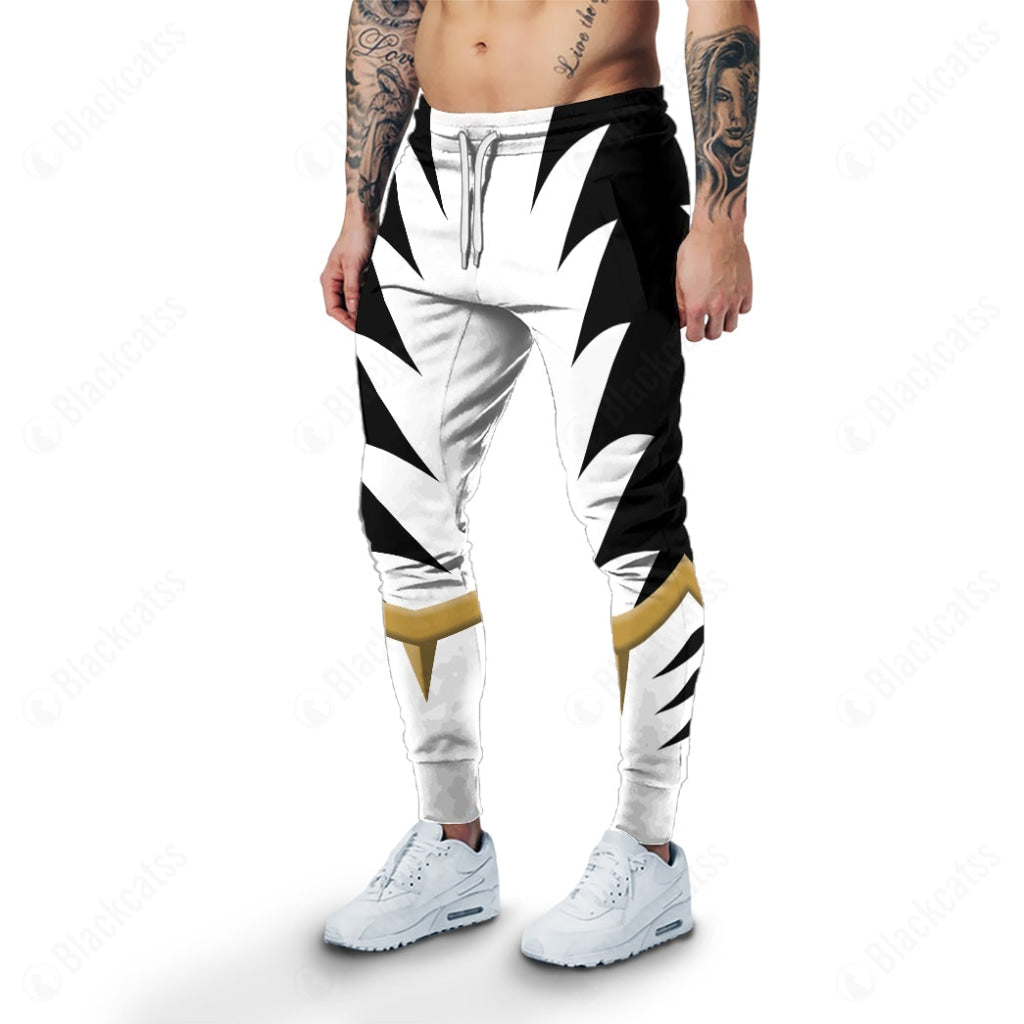 Dino Thunder White Power Rangers Custom Sweatpants