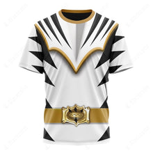 Load image into Gallery viewer, Dino Thunder White Power Rangers Custom T-Shirt
