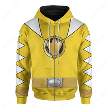 Load image into Gallery viewer, Dino Thunder Yellow Power Rangers Custom Hoodie
