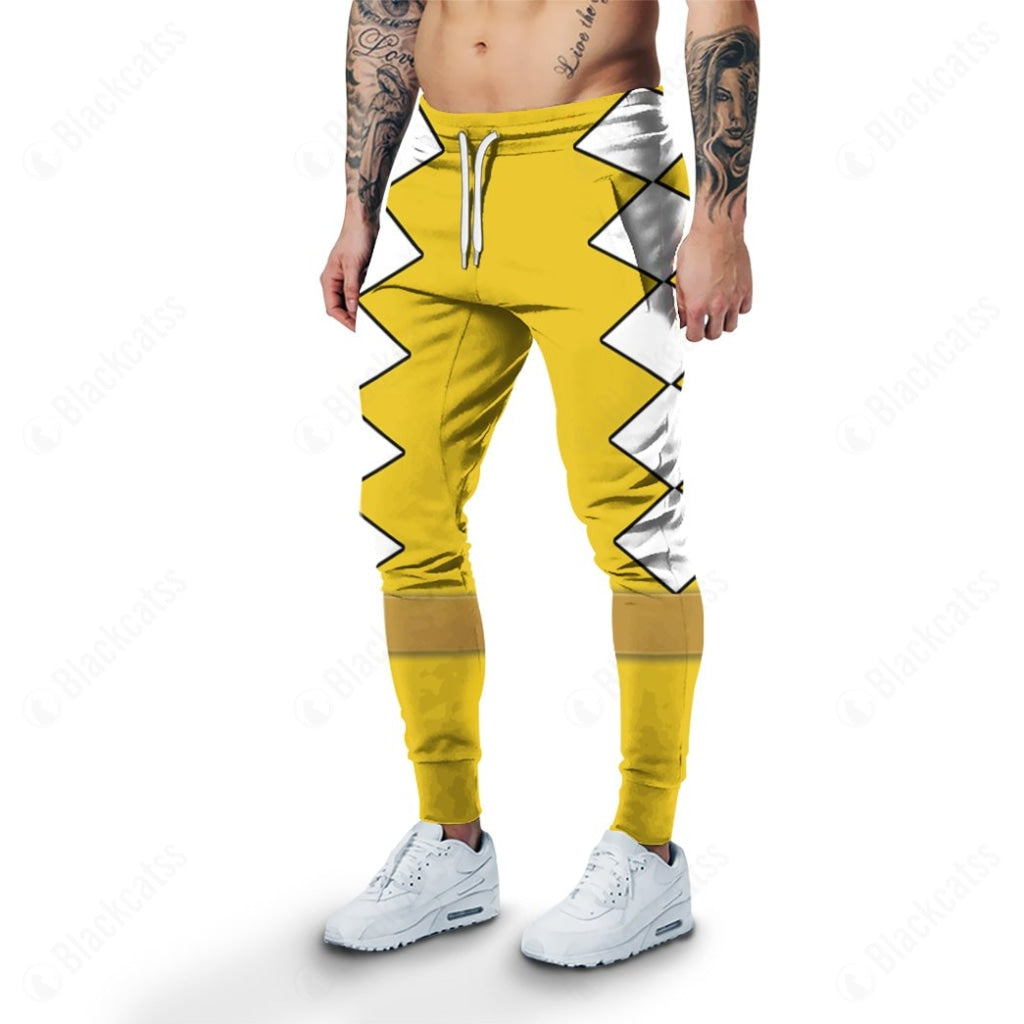 Dino Thunder Yellow Power Rangers Custom Sweatpants