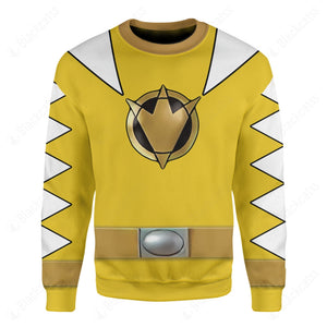 Dino Thunder Yellow Power Rangers Custom Sweatshirt