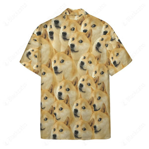 Doge Hawaii Button Shirt