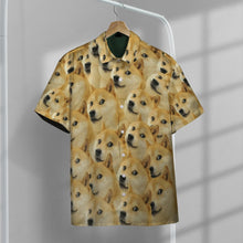 Load image into Gallery viewer, Doge Hawaii Button Shirt
