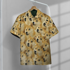 Doge Hawaii Button Shirt