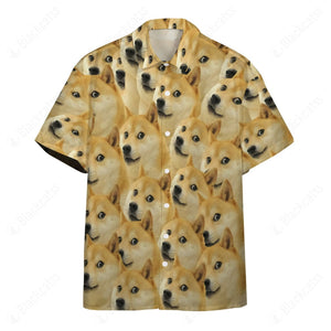 Doge Hawaii Button Shirt