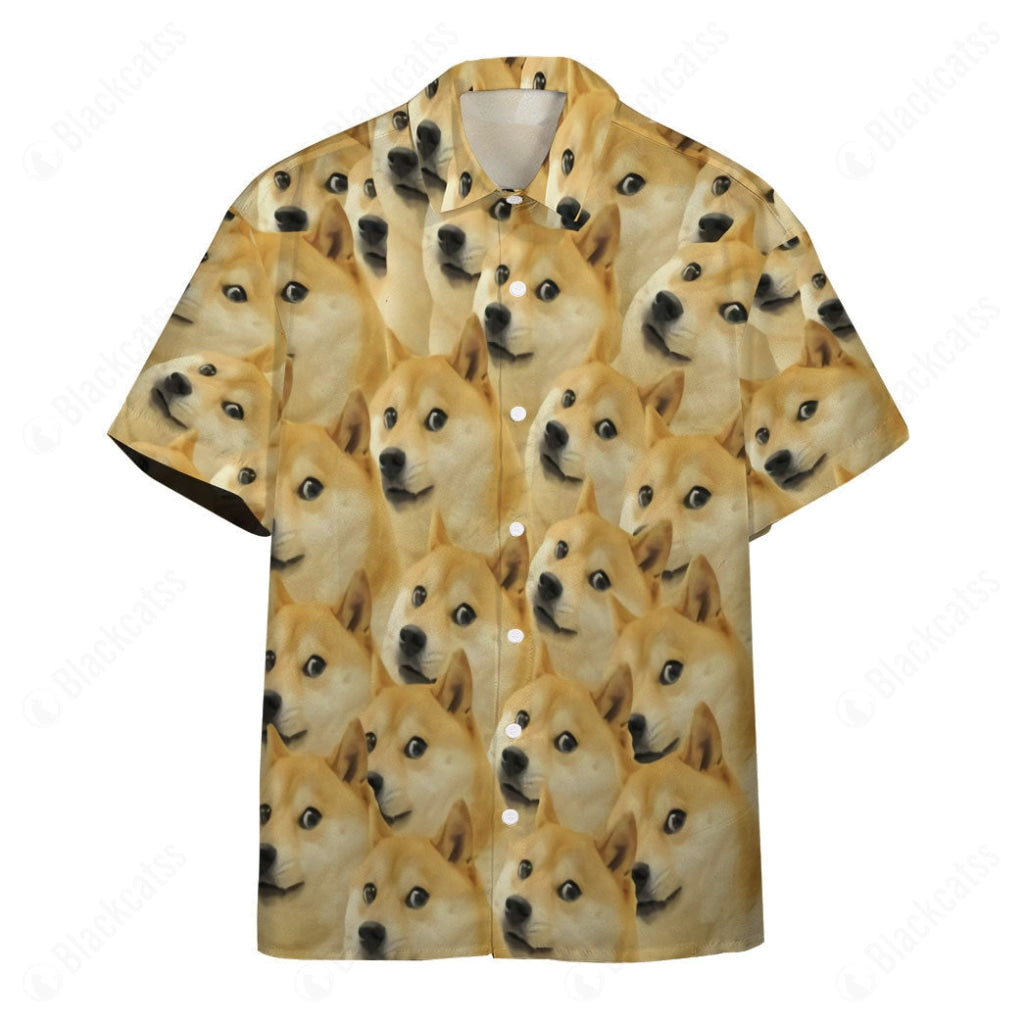 Doge Hawaii Button Shirt