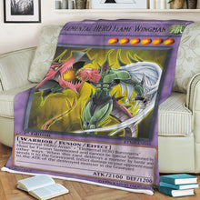 Load image into Gallery viewer, Elemental HERO Flame Wingman Custom Soft Blanket
