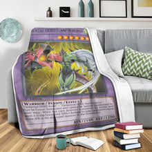 Load image into Gallery viewer, Elemental HERO Flame Wingman Custom Soft Blanket
