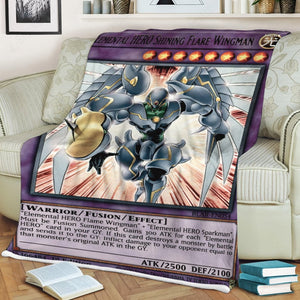 Elemental HERO Shining Flare Wingman Custom Soft Blanket