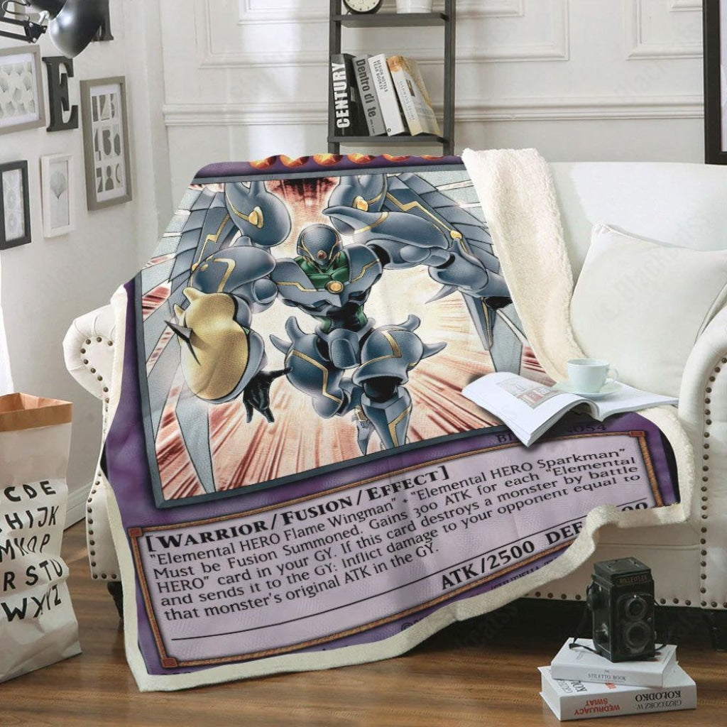 Elemental HERO Shining Flare Wingman Custom Soft Blanket