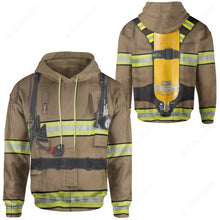 Load image into Gallery viewer, Emergency Services Firefighter Custom Hoodie
