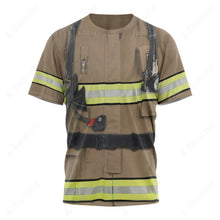 Load image into Gallery viewer, Emergency Services Firefighter Custom T-Shirt
