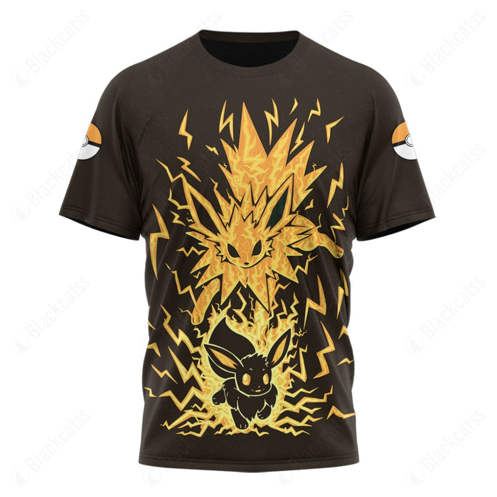 Eevee Evolution Shirt Flareon Espeon Jolteon Anime Lover 