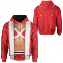 Load image into Gallery viewer, Female Santa Body Christmas Hoodie
