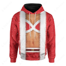 Load image into Gallery viewer, Female Santa Body Christmas Hoodie
