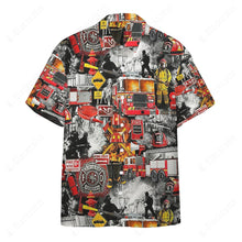 Load image into Gallery viewer, Firefighter Button Shirt
