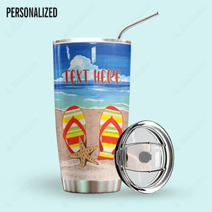 Flip Flop Kinda Girl Personalized Tumbler