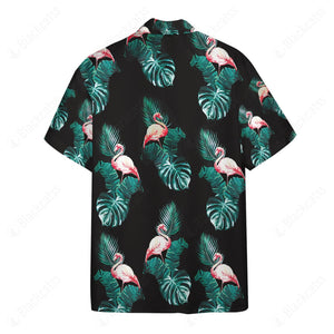 Floral Flamingo Button Shirt