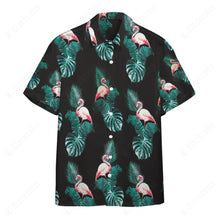 Load image into Gallery viewer, Floral Flamingo Button Shirt
