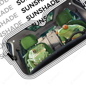 Frogs Custom Car Auto Sunshade