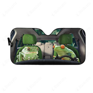 Frogs Custom Car Auto Sunshade