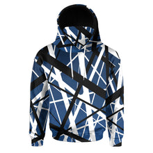 Load image into Gallery viewer, Blue Frankenstrat Strings Custom Snood Hoodie
