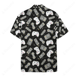 Game Controllers Hawaii Button Shirt