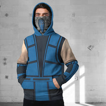 Load image into Gallery viewer, Game MK Sub-Zero Cosplay Custom Snood Hoodie
