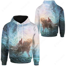 Load image into Gallery viewer, God Gives Hand Jesus Custom Hoodie
