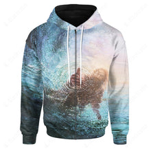 Load image into Gallery viewer, God Gives Hand Jesus Custom Hoodie
