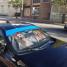 Load image into Gallery viewer, Golden Retrievers Dog Car Auto Sunshade
