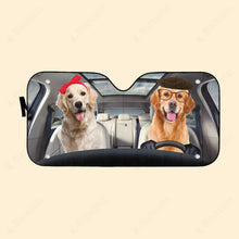 Load image into Gallery viewer, Golden Retrievers Dog Car Auto Sunshade
