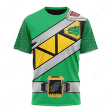 Load image into Gallery viewer, Green Dino Charge Power Rangers Custom T-Shirt
