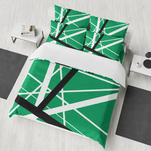 Load image into Gallery viewer, Green Frankenstrat Strings Custom Bedding Set
