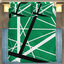 Load image into Gallery viewer, Green Frankenstrat Strings Custom Bedding Set
