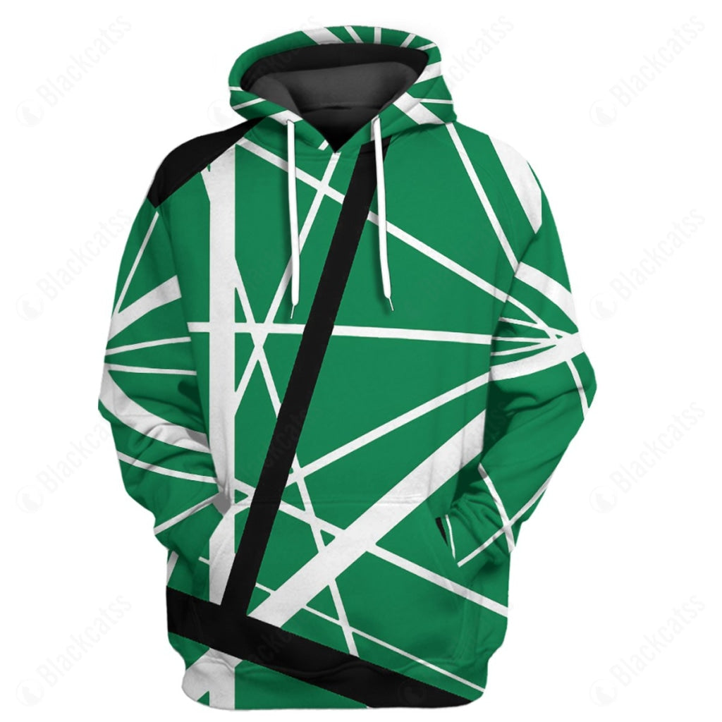 Green Frankenstrat Strings Custom Hoodie