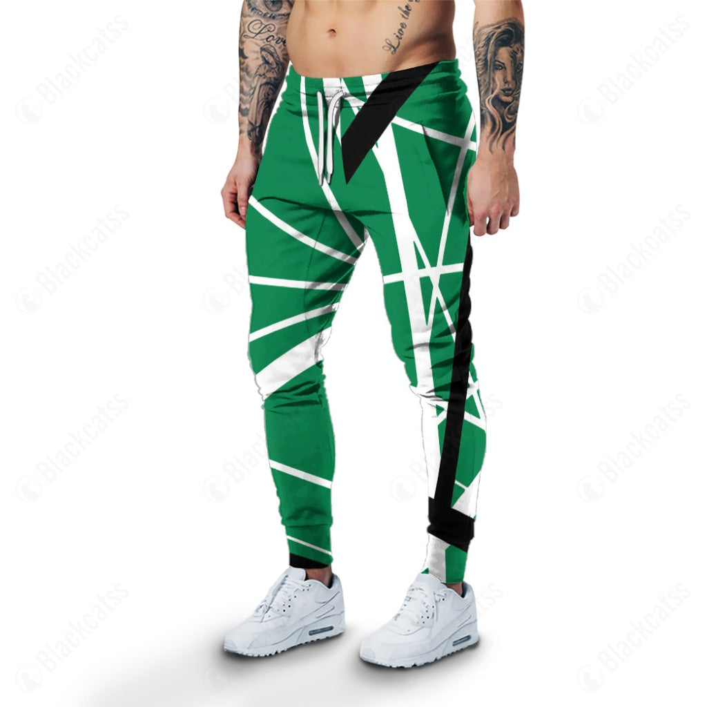 Green Frankenstrat Strings Custom Sweatpants